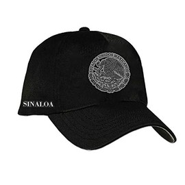 Sinaloa Mexico Cap Hat Black (One Size)