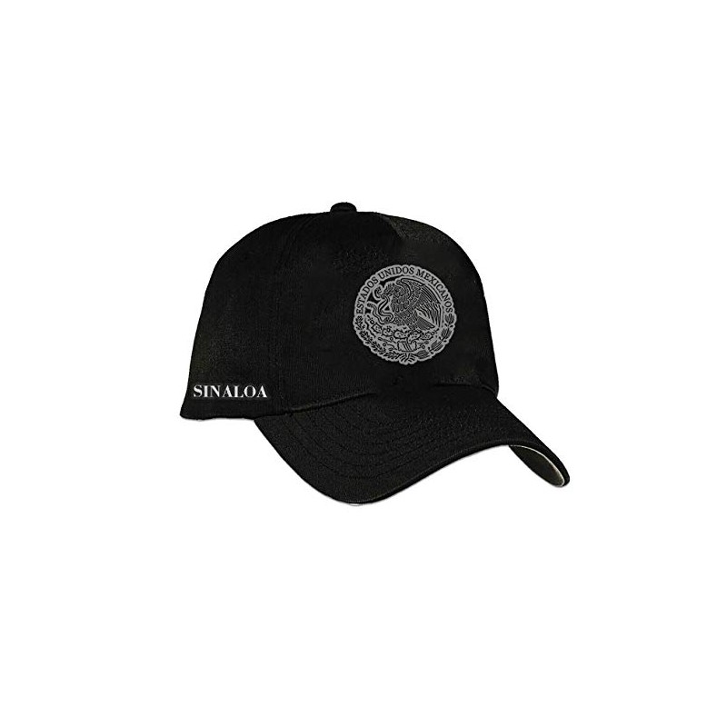 Sinaloa Mexico Cap Hat Black (One Size)