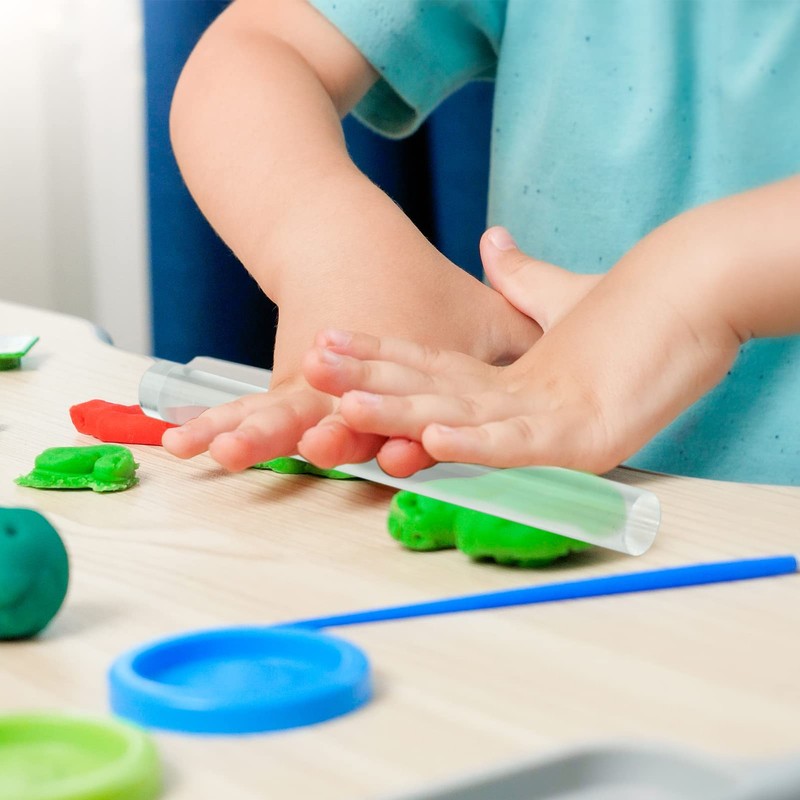 1 Pieces Clay Rolling Pin, Solid Ultra Smooth Acrylic Clay