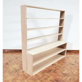 Town Square Miniatures Dollhouse Shop Store Shelves Shelving Unpainted Wood Large 1:12 Scale Miniatures