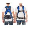 Palmer Safety Fall Protection Full Body 5 point Harness, Padded