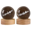 Cokiyaya Night Light Ball with 3D Crystal, 2 Set, Solar