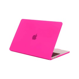 Compatible for MacBook Air 13.6 inch Case M4 M3 M2 2025 2024-2022 Release Model A3240 A3113 A2681, Sturdy Protective Hard Shell Case Cover for MacBook Air M2 13 inch (Hot Pink)