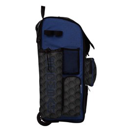Boombah Rolling Superpack 2.0 3DHC Baseball/Softball Gear Bag - 23-1/2" x 13-1/2" x 9-1/2" - Black/Royal - Telescopic Handle - Holds 4 Bats - Wheeled Version