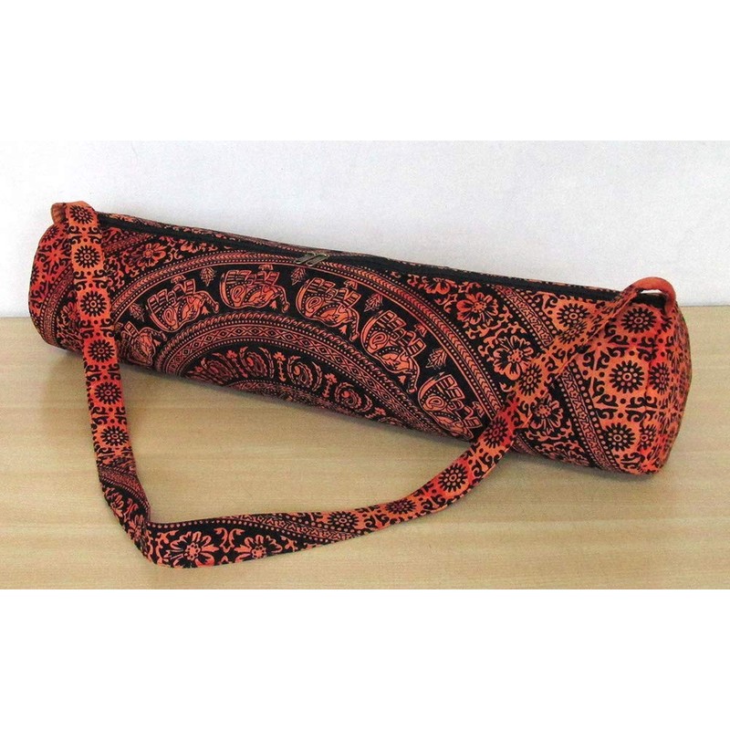 INDIAN CRAFT CASTLE Hippie Yoga Mat Carrier Bag with Shoulder