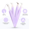 M LASH Tweezers for Eyelash Extensions (Set of 4) -