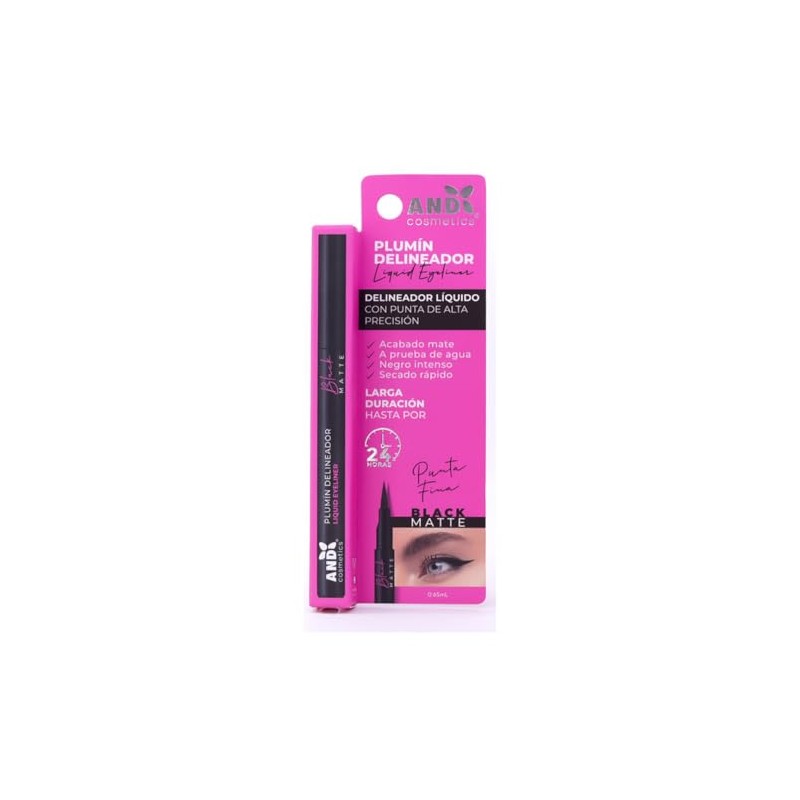 Kit Plumin Delineador Líquido Negro Mate And Cosmetics 2pzs
