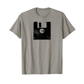 Retro Data and Music Storage Computer Floppy Disk T-Shirt