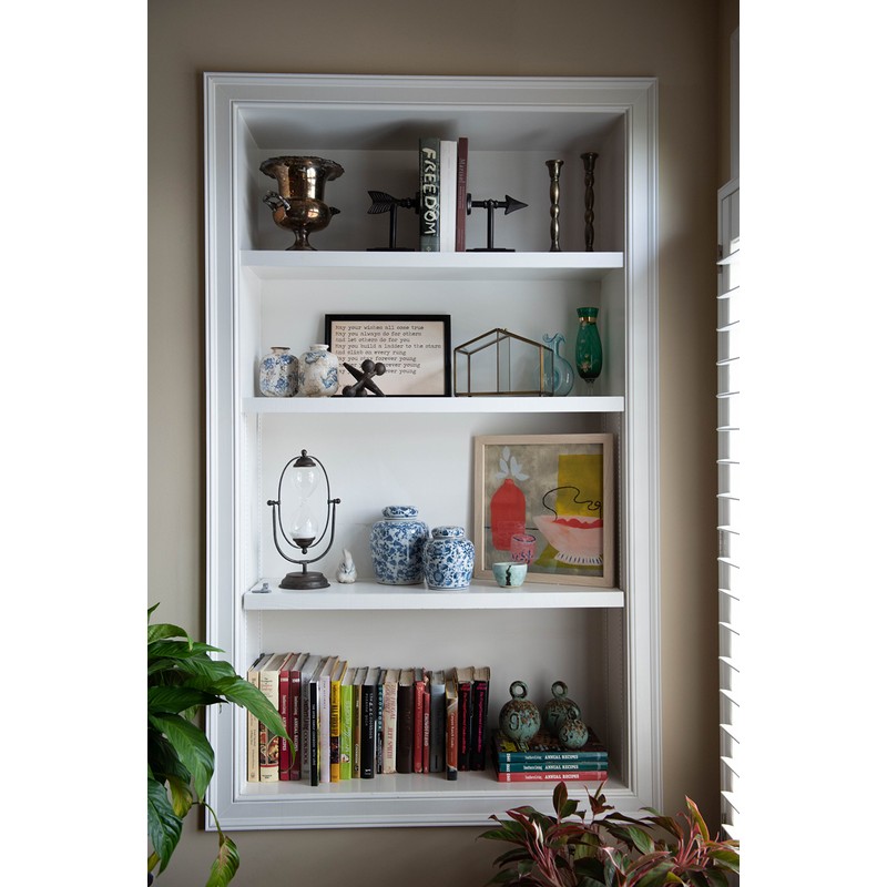 Creative Co-Op Decorative Metal & Glass Thirty Minute Hourglass