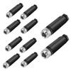 10Pcs M8 3-Pin Aviation Connector Male, Industrial A Coding Field