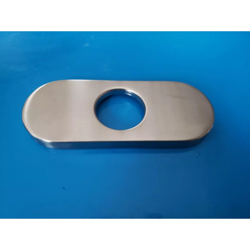 Vigo VG17000BN, 5-1/2"-Long Kitchen Faucet Escutcheon Plate, Brushed Nickel