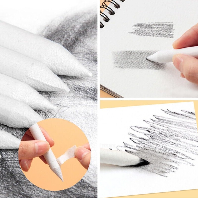HappyHome Paper Rubbing Brush 15 Pieces, Pastel Painting, Drawing Pencil,