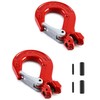 QWORK 5/16" Clevis Slip Hook with Latch, 2 Pack, 2470