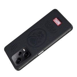 IRON SPIDER Case for Xiaomi Poco X5 5G, with Superhero character Compatible Xiaomi Redmi Note 12 5G Leather Case BLACK (PANTHER)