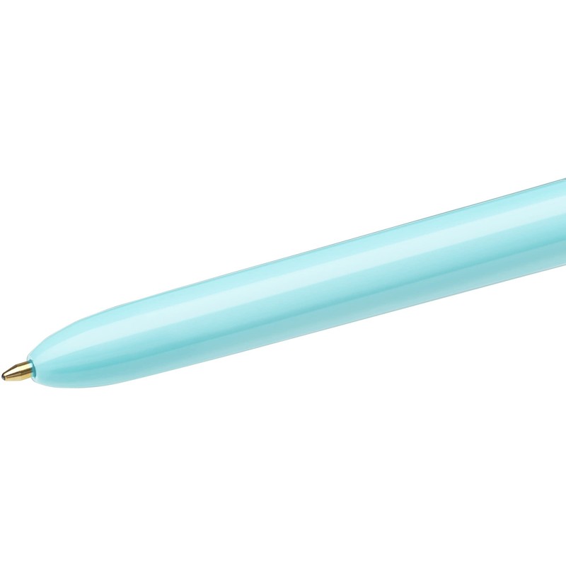 BIC, Bolígrafo de Punto Mediano, Pluma Variada con Clip, 4