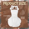 aspire White Apron Retro Ruffle Cooking Apron Maid Costume for
