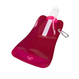 Clever Creations Botellas de agua plegables para deportes, paquete de 3 unidades, a prueba de fugas, para camping y senderismo, capacidad de 480 ml, color rosa