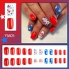 4th of July Independence Day Press on Nails Short Length