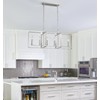 Munbea 6-Light Nickel Island Light, No Installation Required, Foldable Square