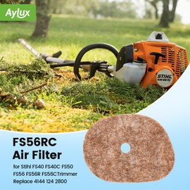 Aylux FS56RC Air Filter with Spark Plug Fuel Filter for Stihl FS40 FS40C FS50 FS50C FS56 FS56R FS56C FS70 FS70C FS70RC FC56C FC70C KM56 KM56C KM56RC Trimmer Replace 4144 124 2800