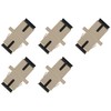 SC-SC Simplex Multimode Fiber Optic Adapter Coupler Pack of 5