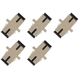 SC-SC Simplex Multimode Fiber Optic Adapter Coupler Pack of 5