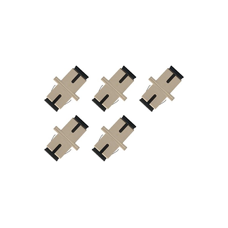 SC-SC Simplex Multimode Fiber Optic Adapter Coupler Pack of 5