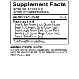 BareOrganics BareOrganics Energy & Stamina Blend Powder, Organic Superfood, Vegan Dietary Supplement, 8 Ounces