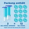 Toilet duck freshness seal, refill for the toilet stone made