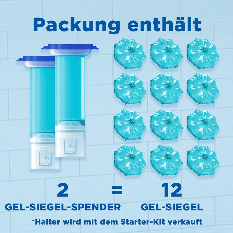 Toilet duck freshness seal, refill for the toilet stone made