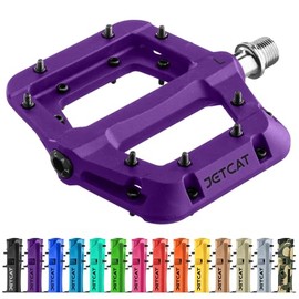 Pedales planos para bicicleta de montaña, pedales de bicicleta planos, pedales de bicicleta para BMX/MTN/carretera, grava/eBike, pedales BMX, pedales de plataforma plana, pedales de bicicleta