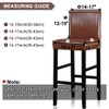 Lellen Bar Stool Covers Set of 2,Stretch Washable Bar Stool