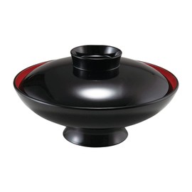 Fukui Craft 33710970 Heat Resistant Gavel Bowl, Vermilion Kurochi