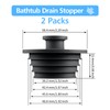 Aluvor Bathtub Stopper 2pcs Sink Stopper Tub Plug Bathroom Shower