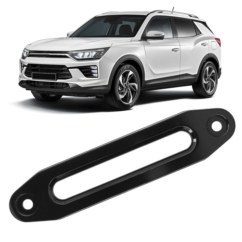 Winch Hawse Fairlead 10in/25.4cm 8000‑15000lb Loading Aluminium Anti Binding UniversalBlack