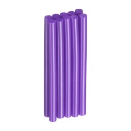 HARFINGTON 10pcs Hot Glue Sticks 0.28" Dia x 3.94" Long EVA Mini Hot Melt Adhesive Glue Stick for Hot Melt Gun Wood Plastic Glass Flowers Fabrics Foam, Purple