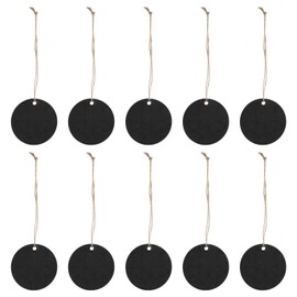 30 Pcs Hanging Chalkboard Sign, Small Double Sided Hanging Chalkboard Tag with Hanging String, Erasable Chalkboard Labels Mini Chalk Boards for Message Party Wedding Holiday Christmas Decor