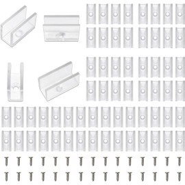 MMEEVT Neon Rope Light Mounting Brackets, 100PCS Neon Lights Install Fixing Clips Accessories for 6x12mm Neon LED Flexible Strip Lights, Neon Signs DIY (100PCS)