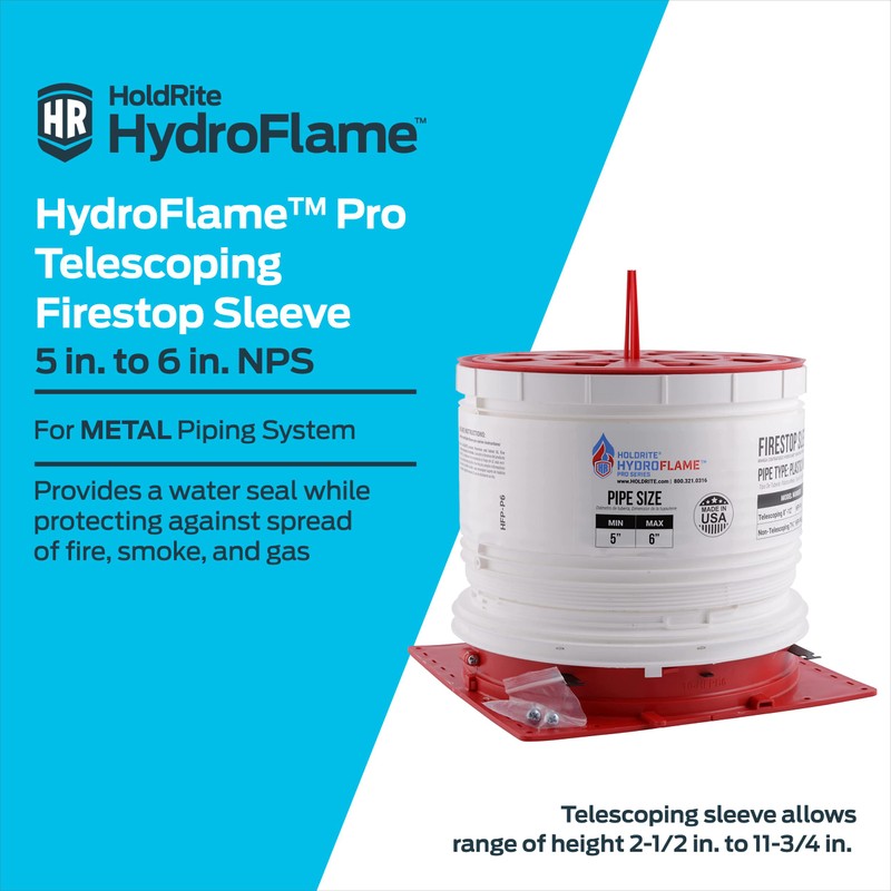 HoldRite HydroFlame 5 Inch to 6 Inch PRO Telescoping Sleeve,