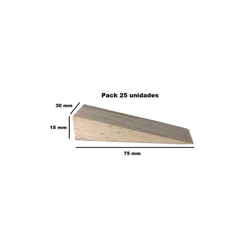 Wooden Wedges Solid Beech Pack of 25