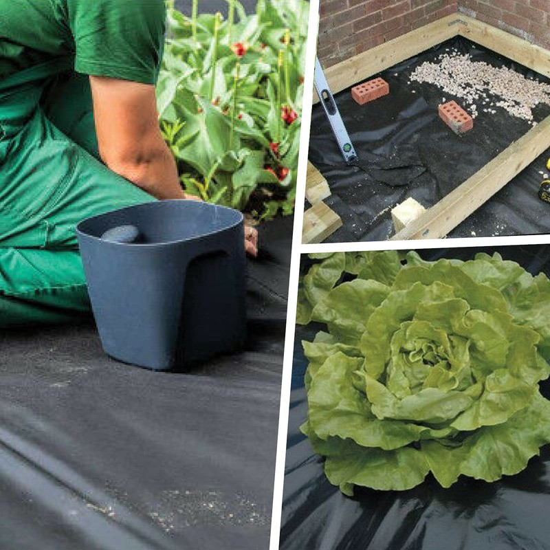 PDL – Pegdev 4M WIDE 500G BLACK POLYTHENE PLASTIC SHEETING