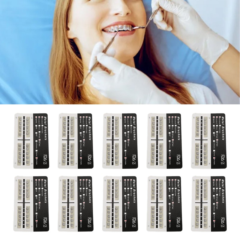 200pcs 022 Slot Dental Brackets Brace Highly Polished Monoblock Edgewise