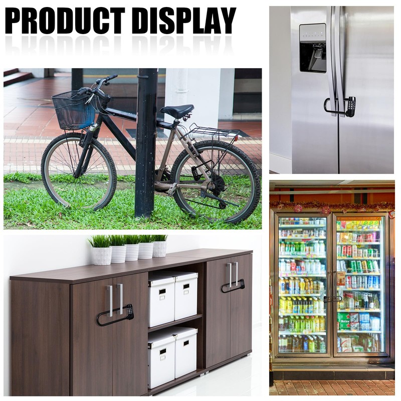 Shimeyao 8 Pieces 6 Inch Long Shackle Combination Lock 4