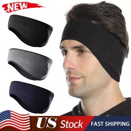 Unbranded Winter Ear Warmers Headbands - Thermal Ear Muffs for Men Women in Cold Weather - Black, 1PCS