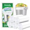 Hommaly 2.6 Gallon 200 pcs Small Clear Trash Bags, Strong