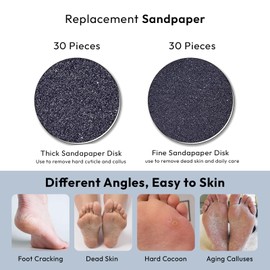 Electric Callus Remover for Feet with Moisturizing Cream – USB Rechargeable Foot File – Includes Hydrating Hand & Foot Lotion – Available in Two Colors – Professional Pedicure Tools (Black)