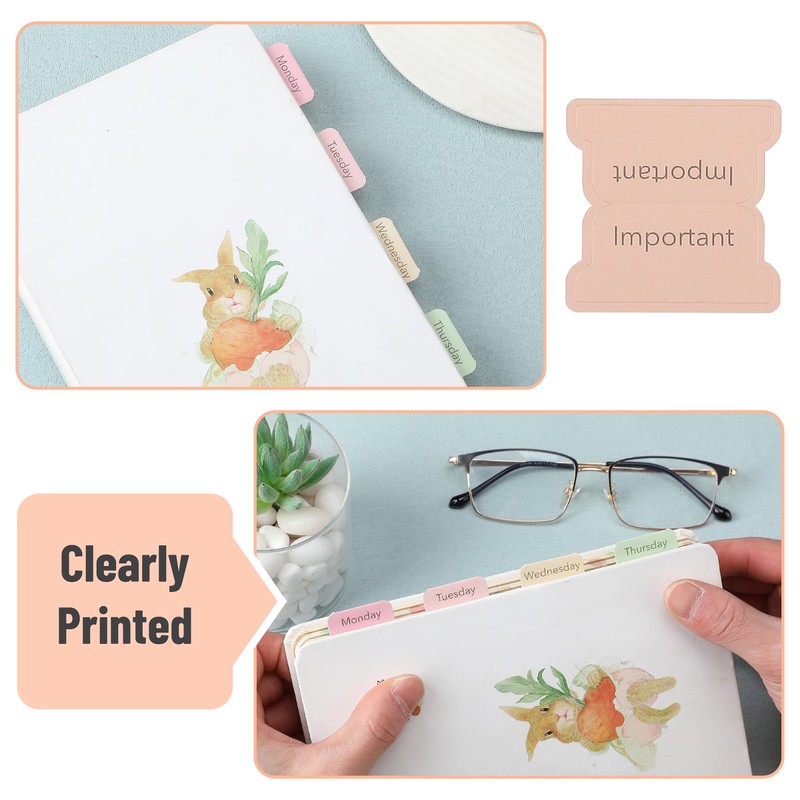 Mr. Pen- Weekly Planner Tabs, 100 Pcs, Week Tabs for