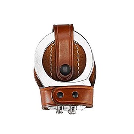 Aker Leather Products Bikini Handcuff Case, Hinged Aker Leather 603 Bikini Handcuff Case, Hinged, Tan