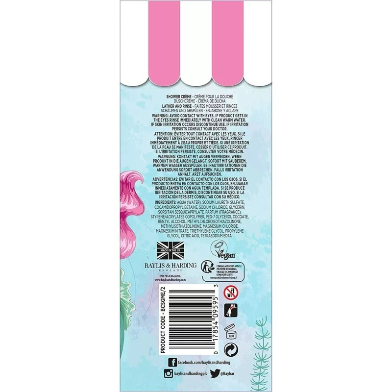 Baylis & Harding Set Jabón Shower Creme Coco Y Sandía