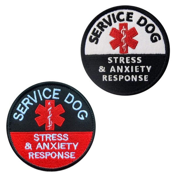 Stress & Anxiety Response EMT Service Dog Patch Velcro Tactical